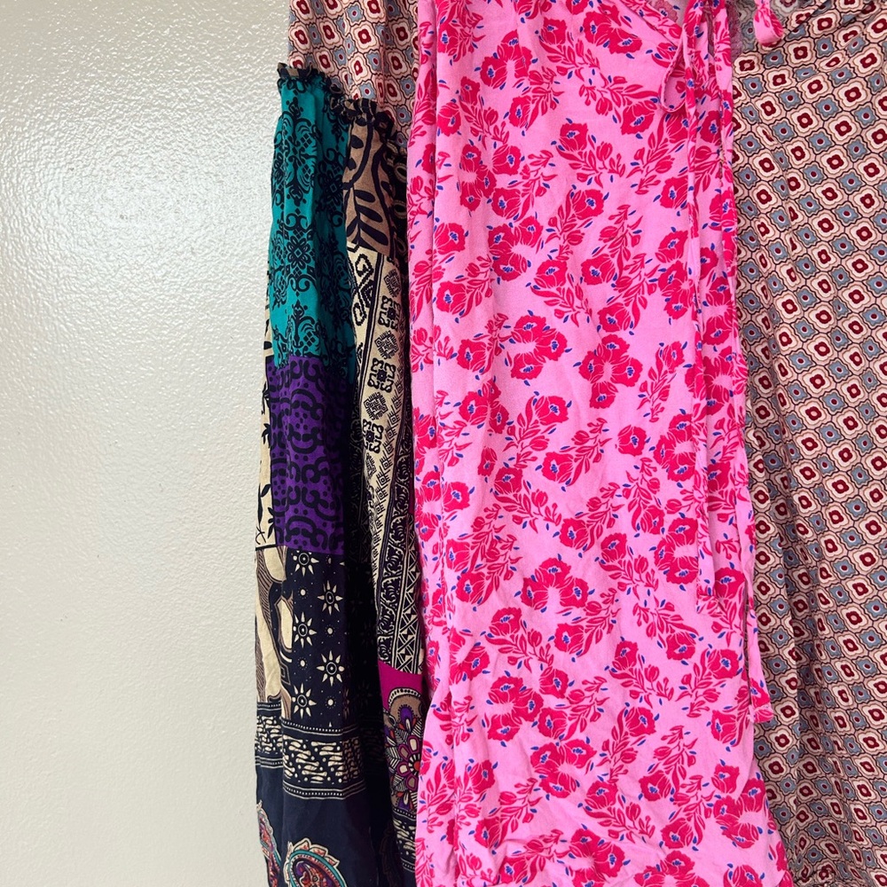 Easel Floral Multicolor Patchwork Blouse w/Balloo… - image 6